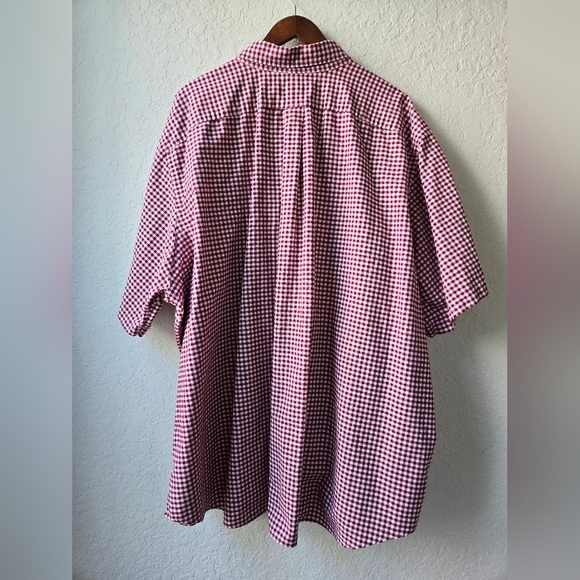 Ralph Lauren Men’s Red Checkered Short Sleeve Button Down Size 4XB - Picture 12 of 12
